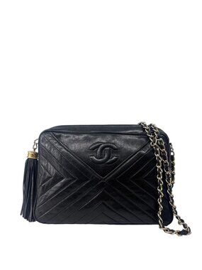 Chanel Quilted Shoulder Bag Black